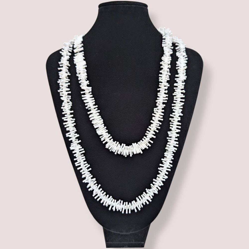 V. Long Stick Coral Necklace